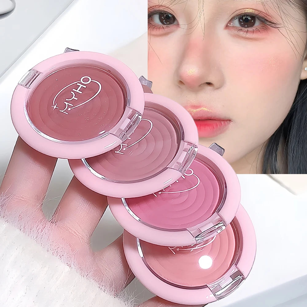 Monochrome Blush Swirl Contour Powder Matte Cosmetics Vitality Girl Zpaxo