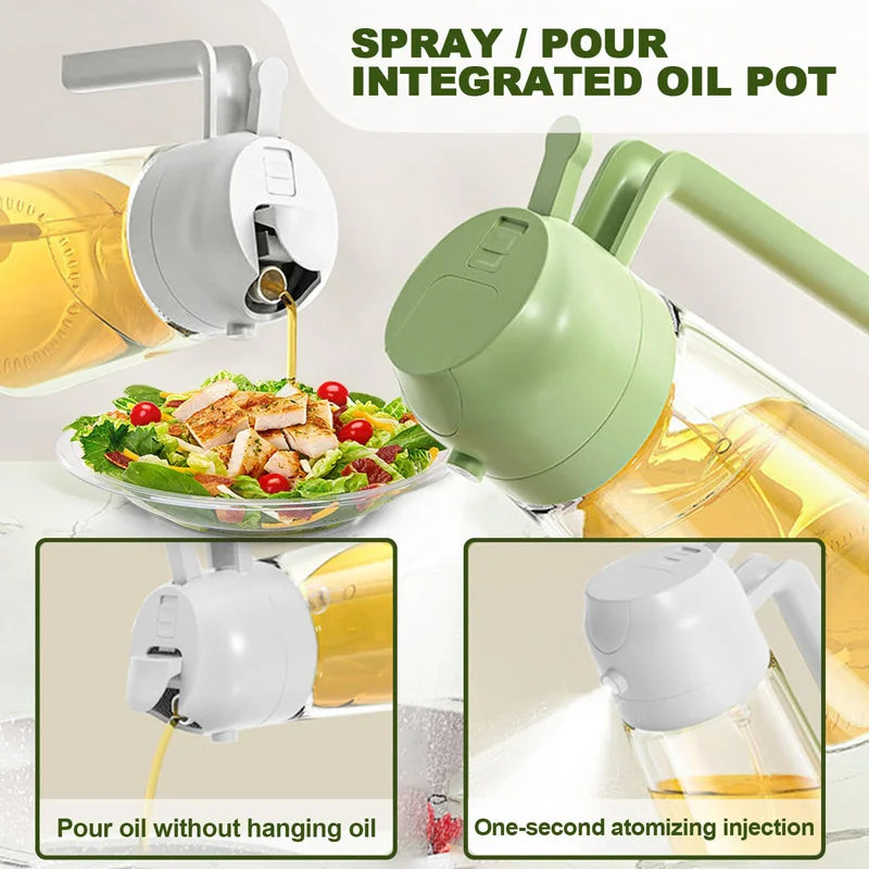 Spray Oil Sprayer Oil Cruet Spray Dual Purpose Kitchen Oils Spray Olive Oil Sprays Bottle Air Fryer Salad BBQ Kitchen Baking Zpaxo
