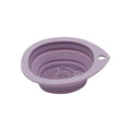 Silicone Makeup Brush Cleaner Folding Powder Puff Cleaning Bowl Eyeshadow Brushes Washing Soft Mat Beauty Tools Scrubber Box Zpaxo Dark Purple