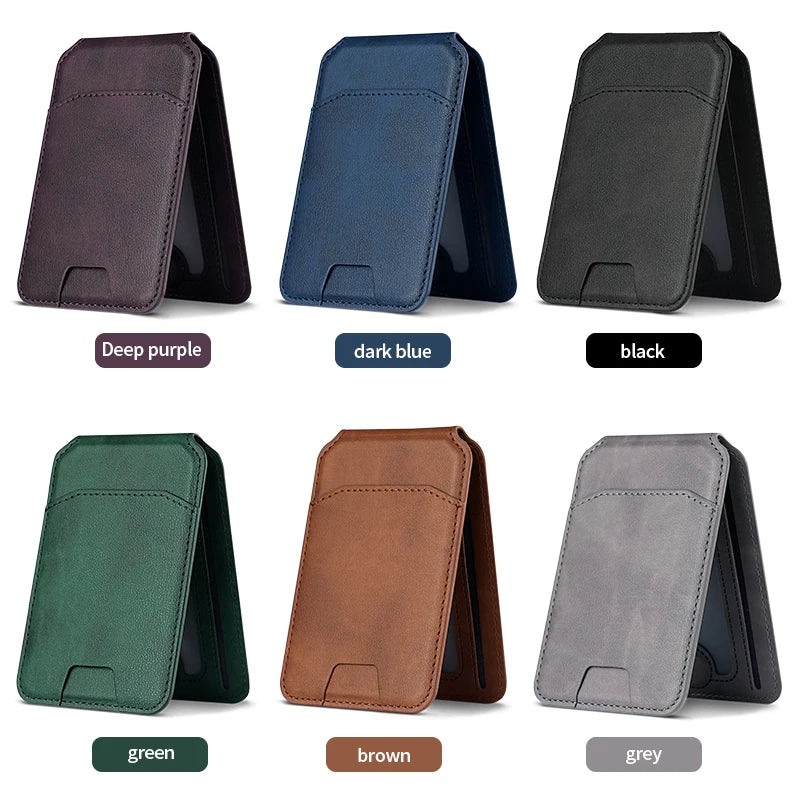 Luxury Phone Bag Cover Accessories Magsafe Magnetic Leather Wallet