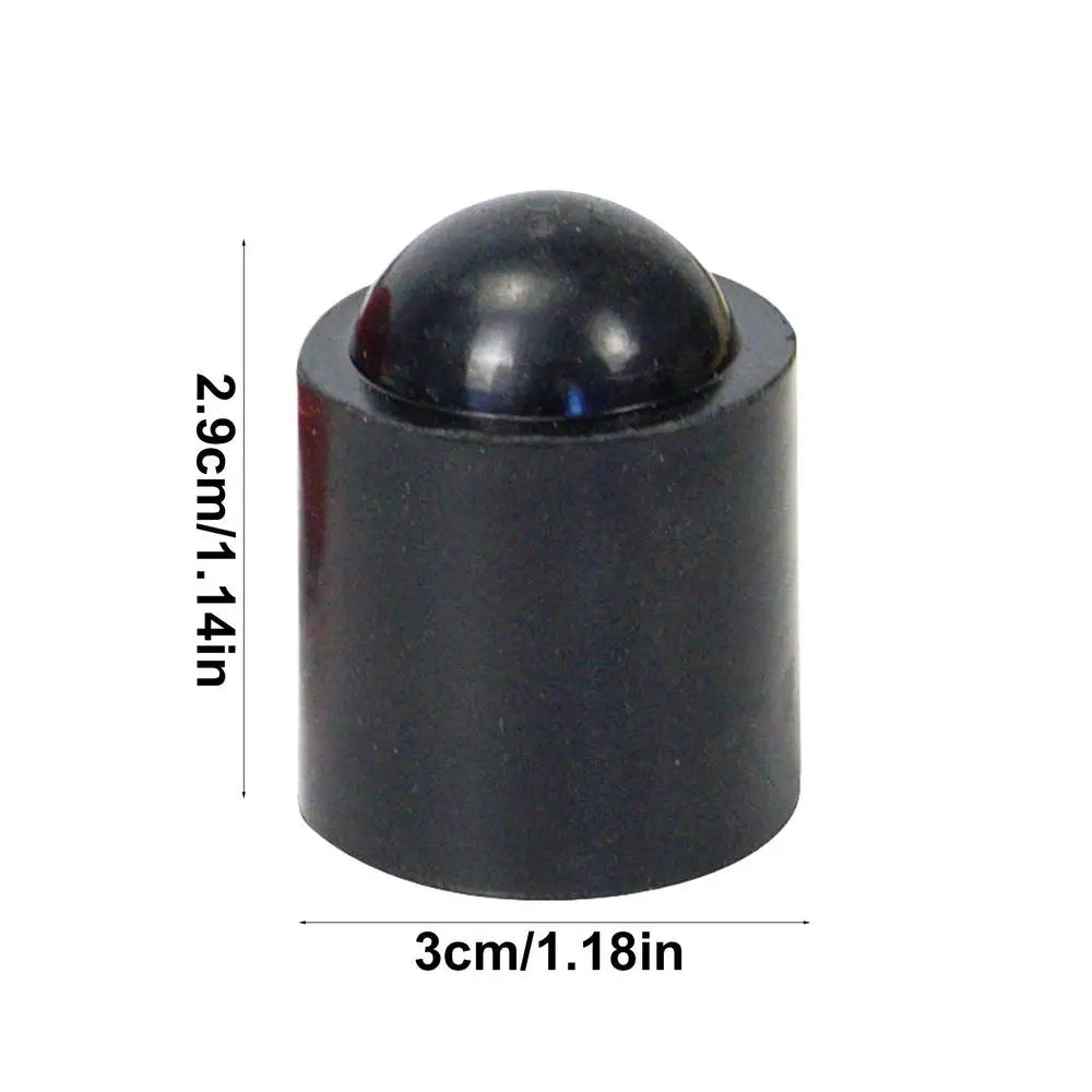 Billiards Pool Cue Bottom Protectors Pool Cue Stick Butt End Protector Cap Shockproof Table Game Stick Bumper Pad Zpaxo Black