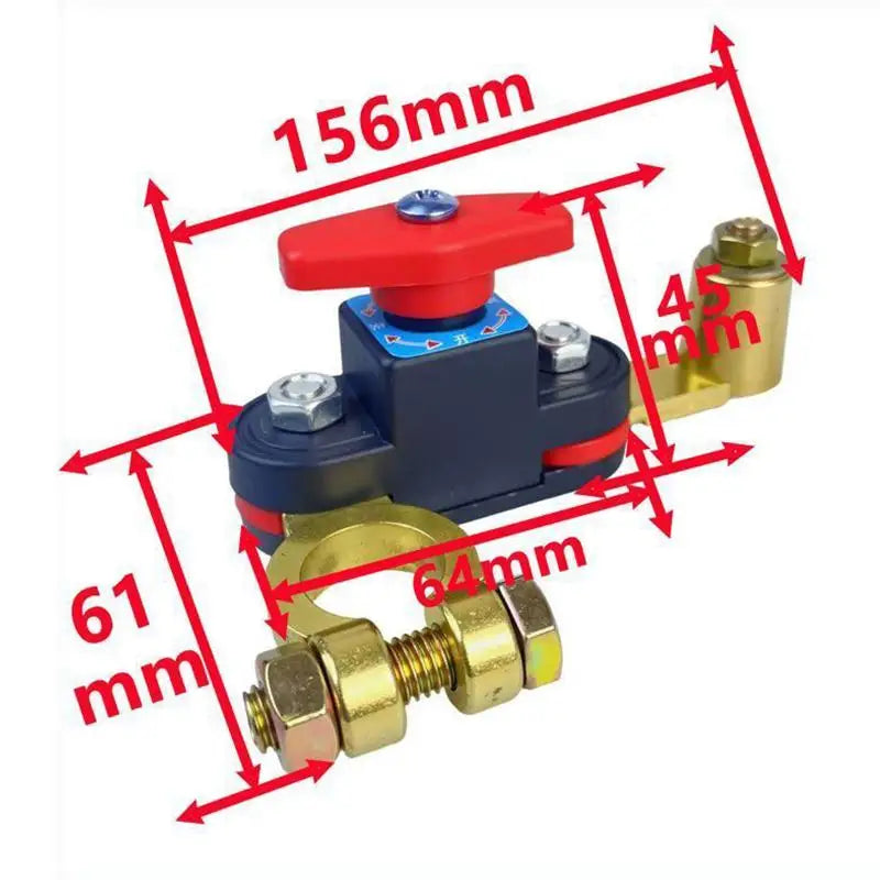 Car Battery Disconnect Switch with LED Voltage Display 12-24V