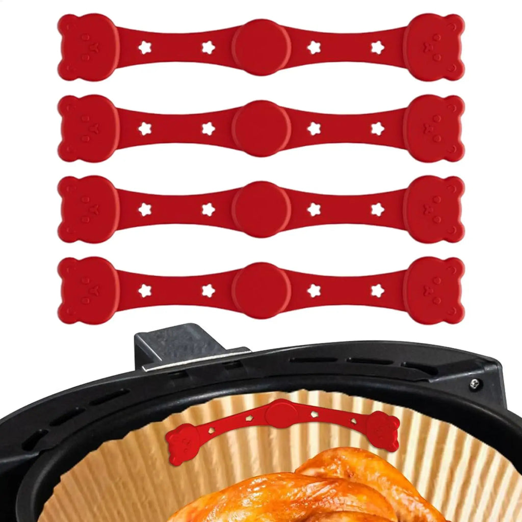 Air Fryer Magnets Parchment Paper Holder Silicone Magnetic Buckle