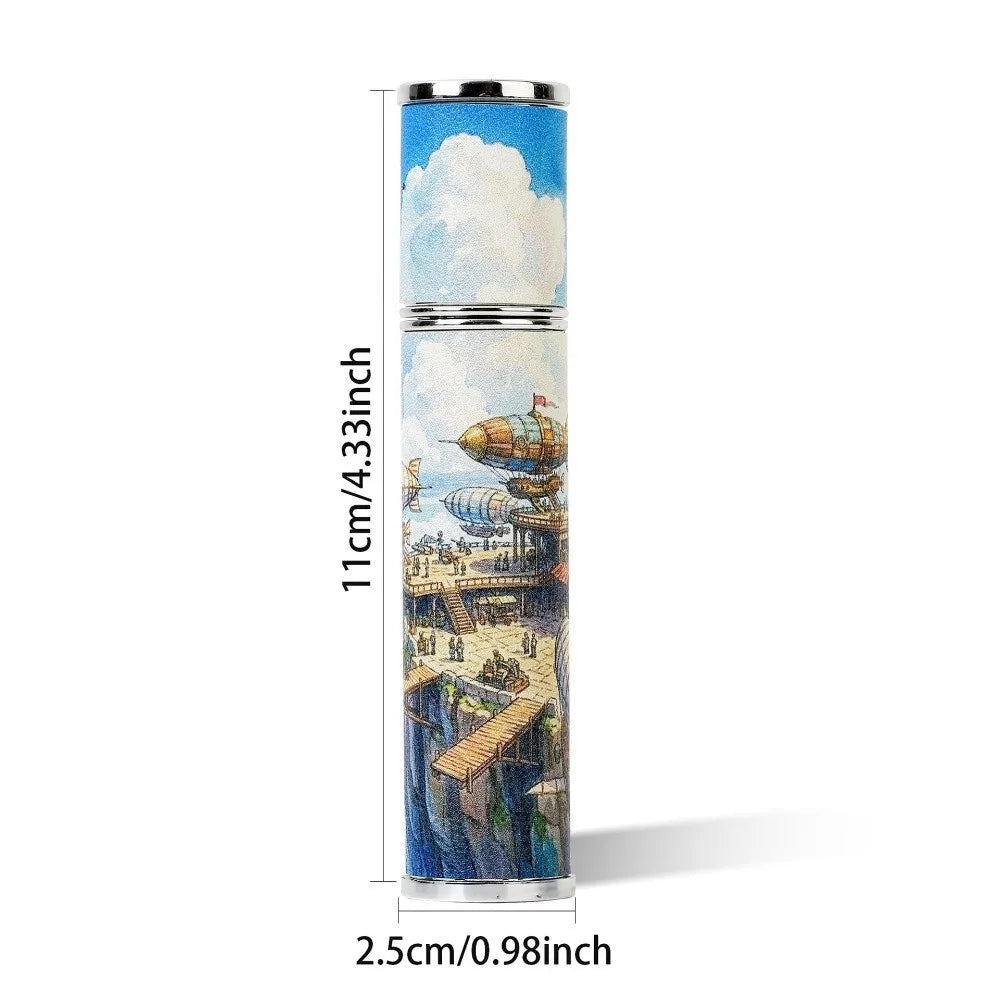 Mini Perfume Atomizer Bottles PU Leather Ultra-light Liquid Container Zpaxo