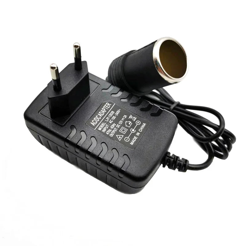 220V to 12V Cigarette Lighter Socket Adapter & Power Converter