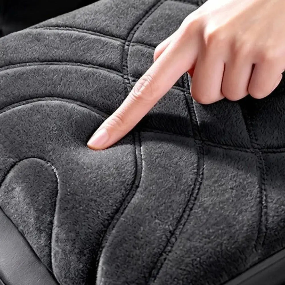 Velvet Surface Center Console Armrest Cushion Cup Holder Side Storage Zpaxo