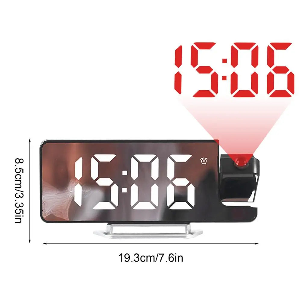 Digital Projection Clock Multifunctional Indoor Outdoor Alarm LED