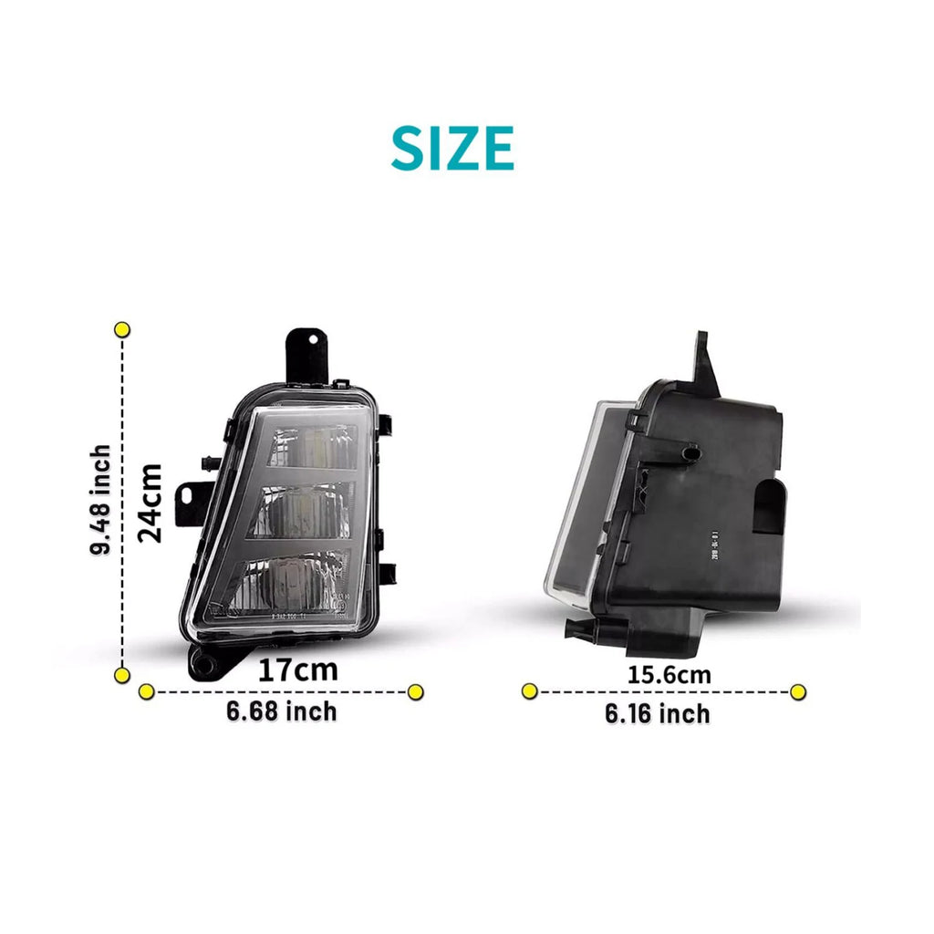 1 Pair Vehicle LED Fog Lights Bumper Lamps Left Right 5GM941699A