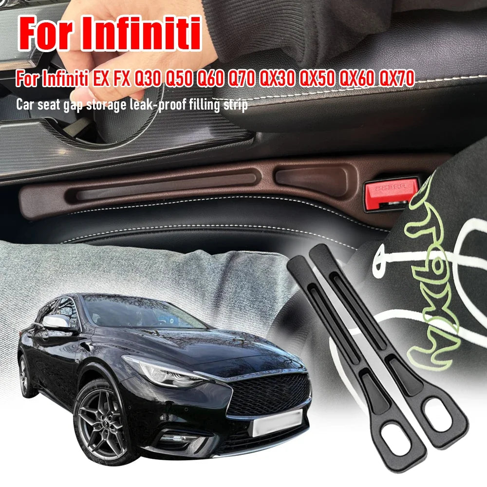 Car Seat Gap Filler Strips Infiniti Q50 Q60 Q70 QX30 QX60 QX70 EX FX