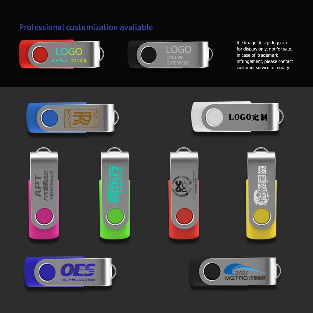 Zsuit 10 Pcs Free Custom USB Flash Drives 4GB 8GB 16GB Pen Drive 32GB 64GB 128GB USB Sticks Pendrive 512MB Gift Memory Stick USB Zpaxo