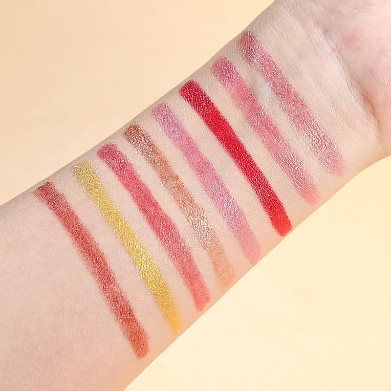 AVIERLL Sparkling Lipstick Long-lasting Waterproof Shine Vibrant Zpaxo