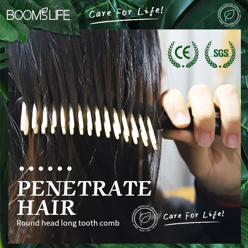 Wide Tooth Hair Combs Anti-Static Wood Comb for Styling Detangling Hair Brush for Women Head Acupuncture Point Massage Brush Zpaxo