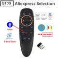 5 G10S Voice Remote Control Wireless Air Mouse Gyroscope Controller Zpaxo G10S Remote 1pc No plug