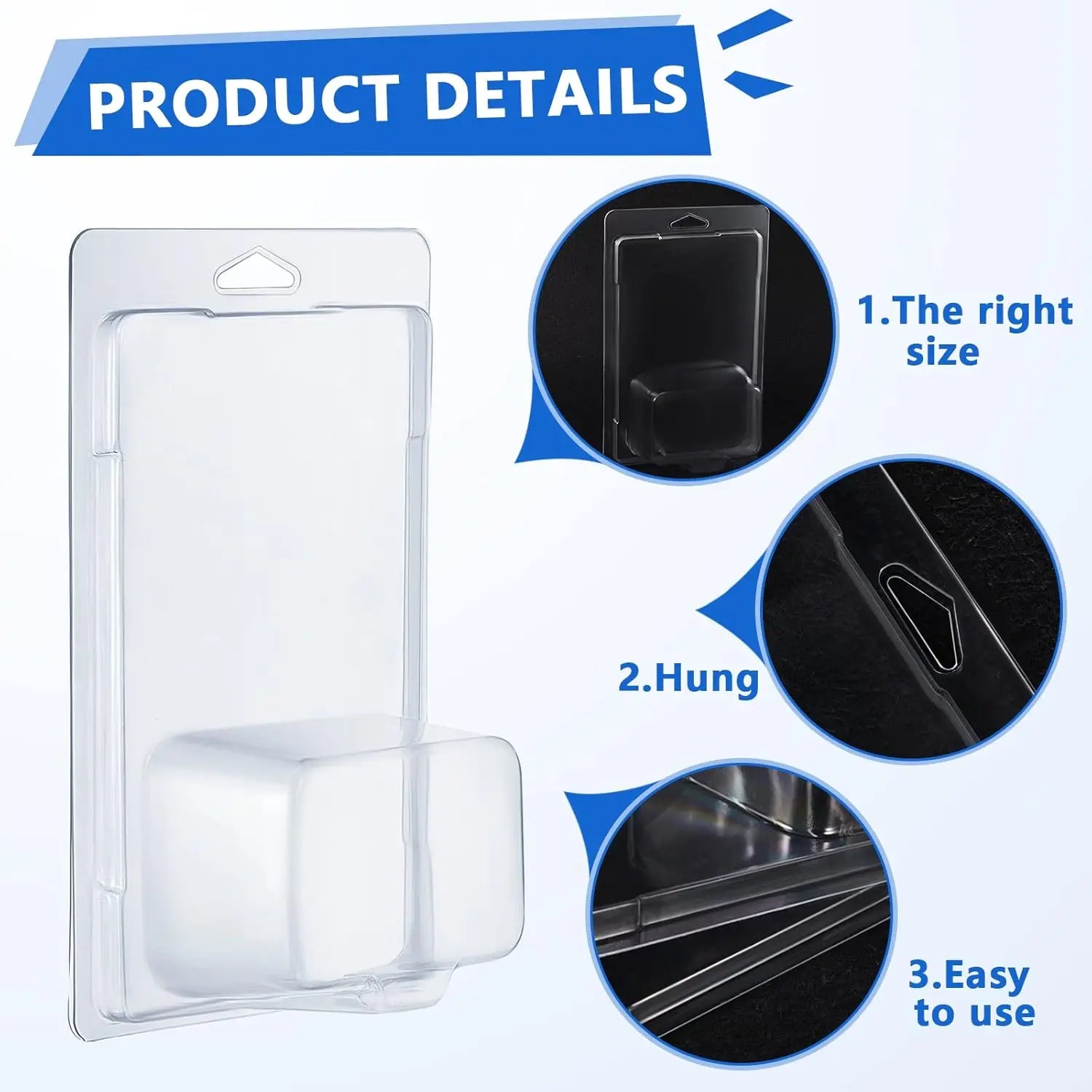 1:64 Die-Cast Car Display Case – Clear Clamshell Protector 6/12/24 PCS