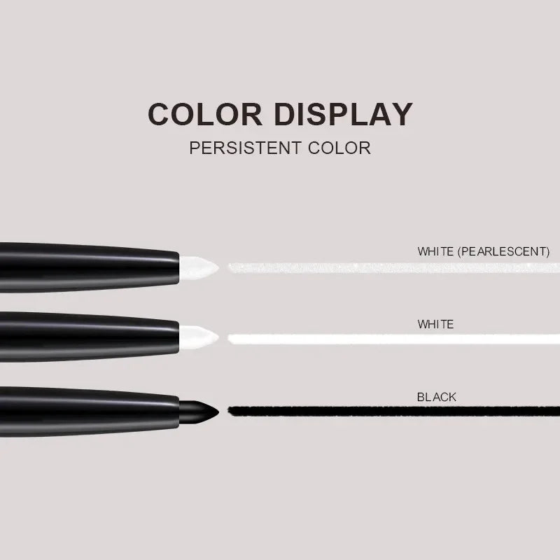 Eyeliner Gel Pencil Waterproof Sweatproof Long-lasting Non-smudging Matte Pearlescent White Black Eyeliner Pen Eye Makeup Tool Zpaxo