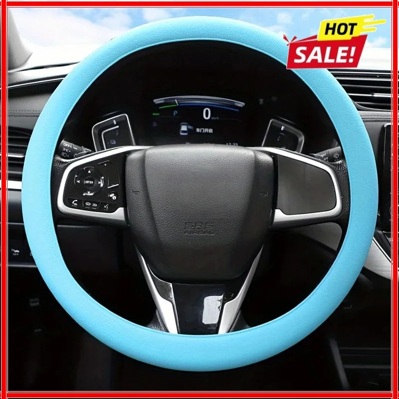 Silicone Steering Wheel Cover – Non-Slip, Soft & Universal Fit Steering Wheel Cover Zpaxo