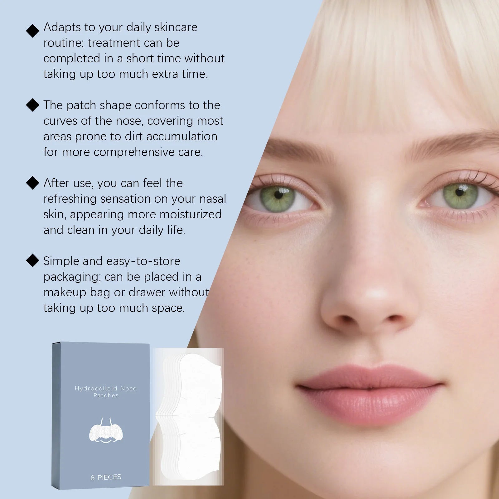 Nicotinamide Hyaluronic Acid Nose Patches – Remove Blackheads Nose Pore Patches Zpaxo