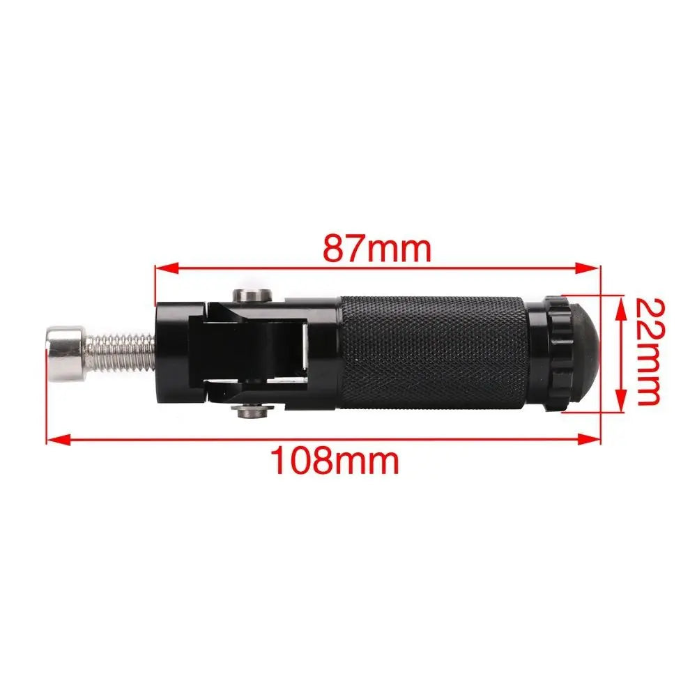 Mounting Bolts Motorcycle Footpegs CNC Aluminum Anti-skid Electric Zpaxo