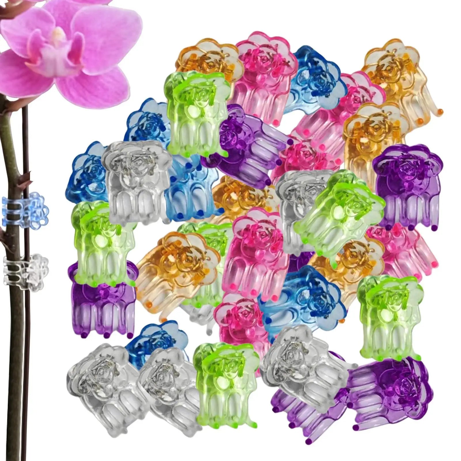 Orchid Clips 60 Butterfly Flower Vine Support Clamps Greenhouse