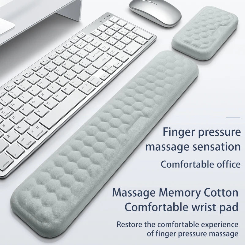 Wrist Mouse Keyboard Pad With Wrist Support Memory Foam Mouse Keyboard Pad Ergonomic Mouse Pad For Office Home Computer Laptops Zpaxo