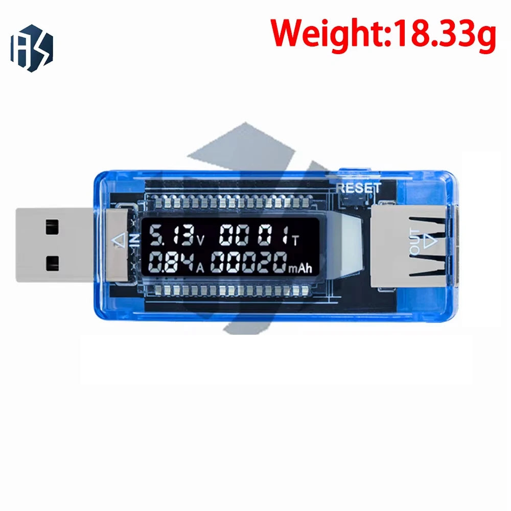 USB Voltage Current Meter Voltmeter Ammeter Battery Capacity Tester Zpaxo