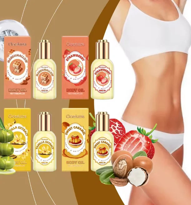 OceAura Strawberry Body Massage Oil – Moisturizing & Relaxing Body Massage Oil Zpaxo