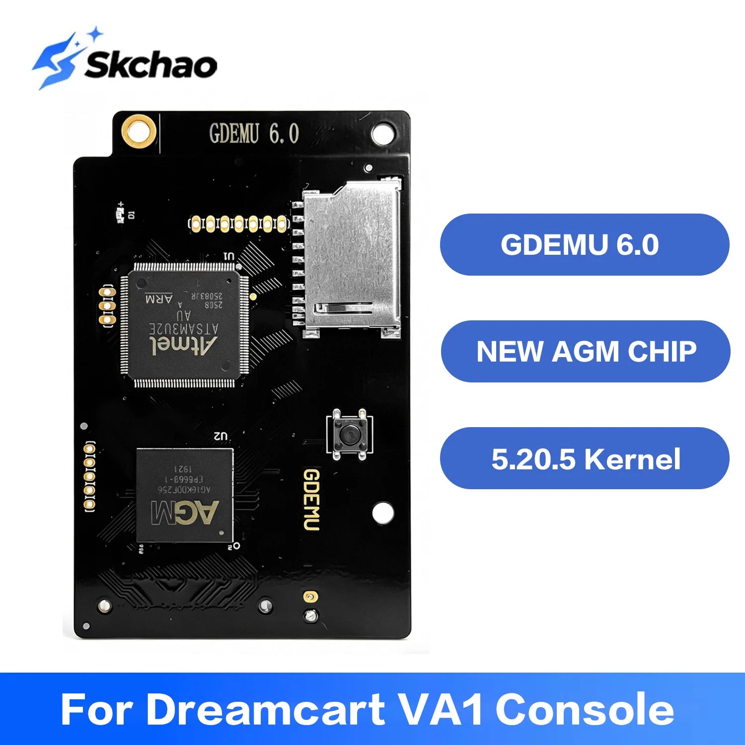 For Dreamcart VA1 Game Console Modification Parts GDEMU 6.0 Optical Drive Emulator Board 5.20.5 Kernel For SEGA Dreamcast DC VA1 Zpaxo