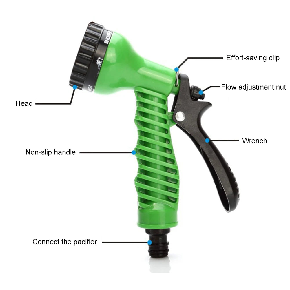 Garden Sprinkler Hose Nozzle 7 Adjustable Modes Irrigation Water Zpaxo