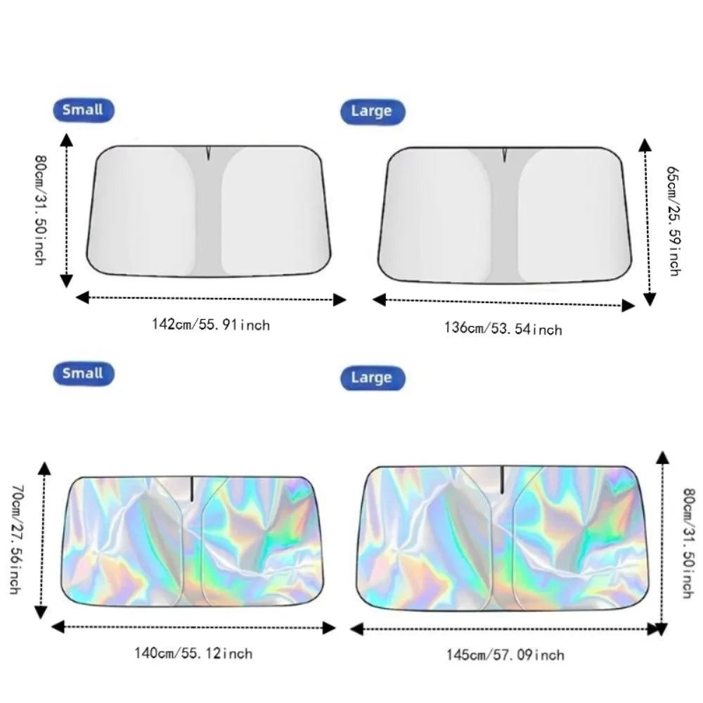 Anti-UV Car Windshield Sunshade Reflective Foldable Auto Front Window Zpaxo