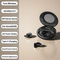Sleep Wireless Earphone TWS Bluetooth 5 4 Headphones Hidden Earbuds Zpaxo black