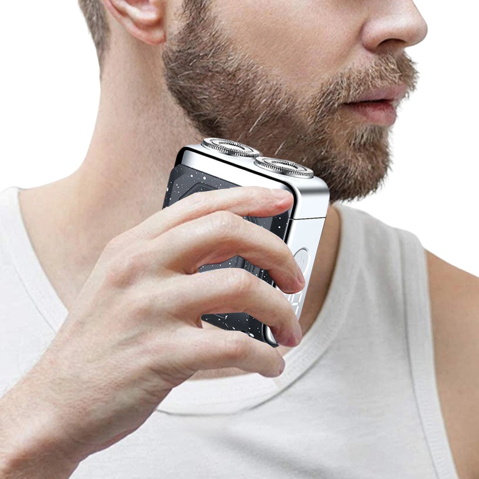 Mini Beard Shaver USB Rechargeable Electric Razor Detachable Magnetic