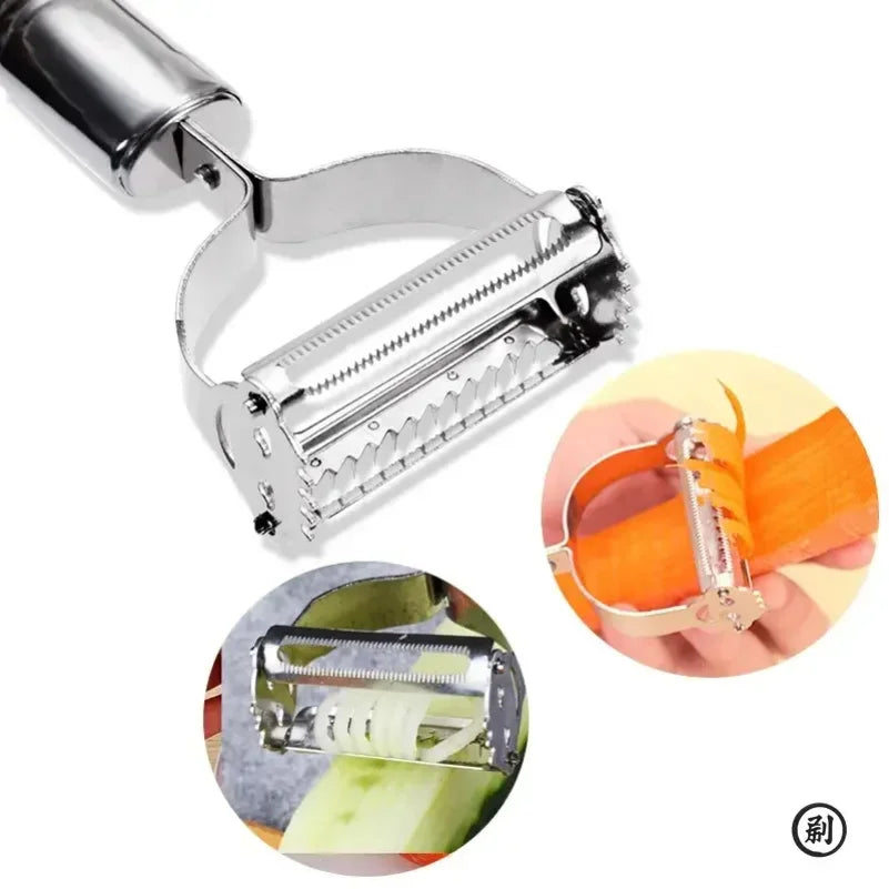 High Quality Stainless Steel Potato Cucumber Carrot Grater Julienne Peeler Vegetables Fruit Peeler Vegetable Slicer Zpaxo
