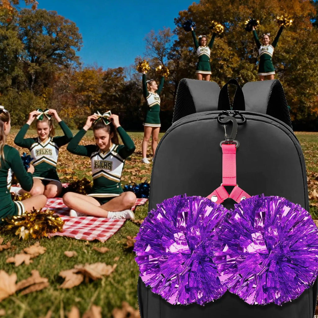 Pom Holder Cheer Bag Click Fastener Organizer Hanger Clip Dance