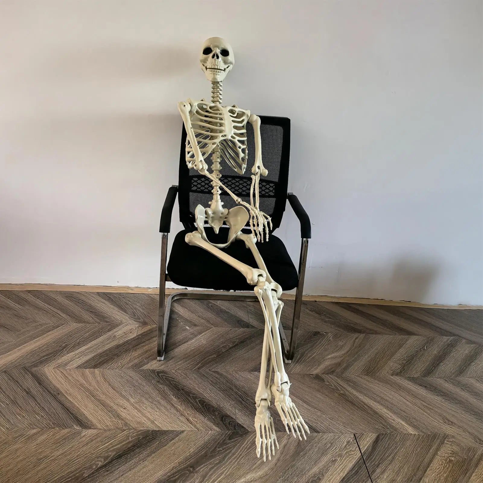 Halloween Skeleton 90cm Halloween Human Shape Posable Human Shape Bones Halloween Herror Decorations Haunted House Horror Props Zpaxo