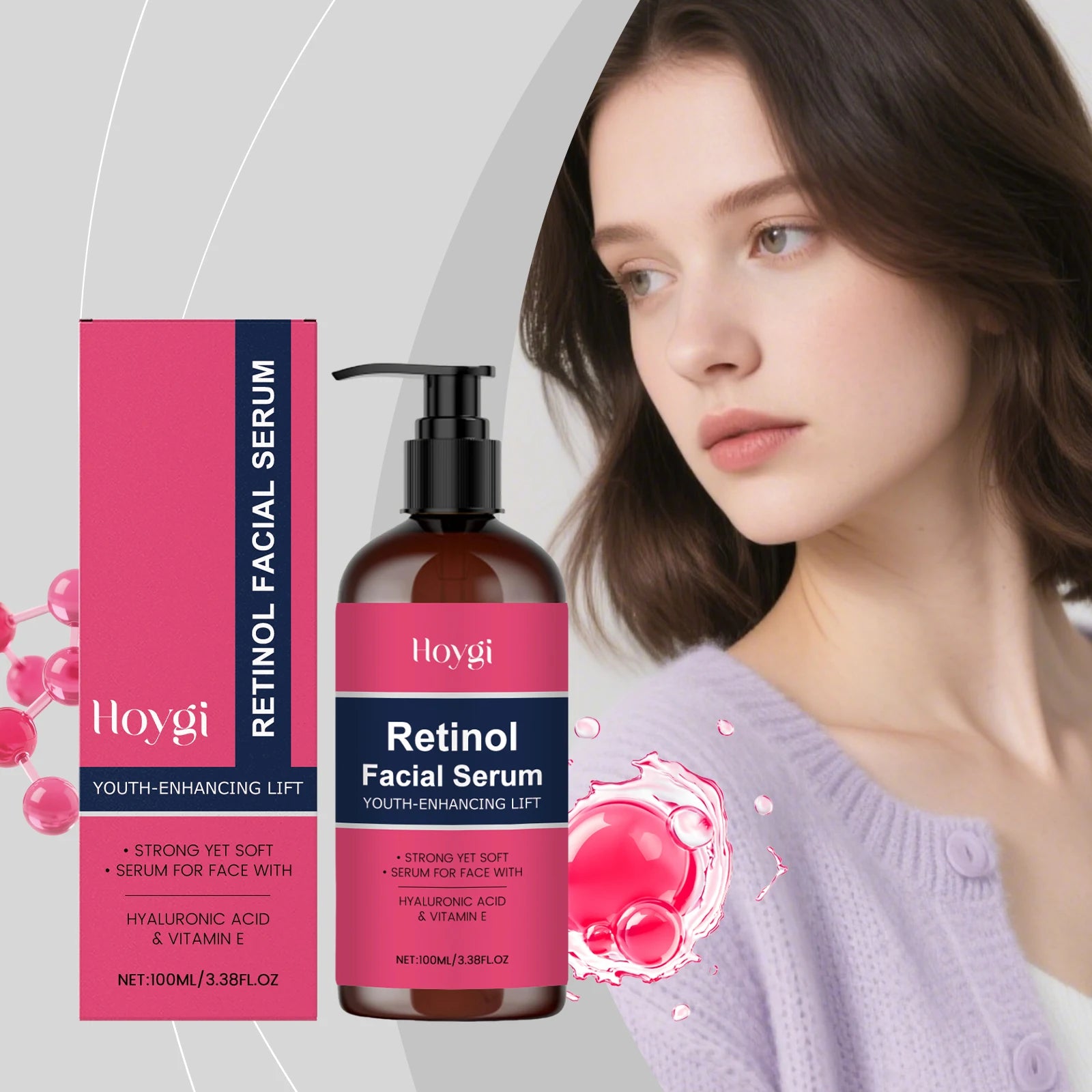 Retinol Serum For Face Mild Formula Sensitive Skin Deeply Hydrates Without Sticky Long Lasting Hydration Smooth Complexion Zpaxo