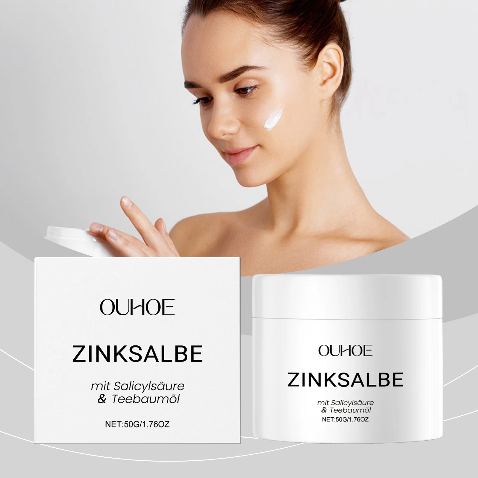 Acne Removal Cream Against Pimples Marks Lighten Shrink Pores Oil Control Whitening Smoothing Nourishing Repairing Zinc Ointment Zpaxo
