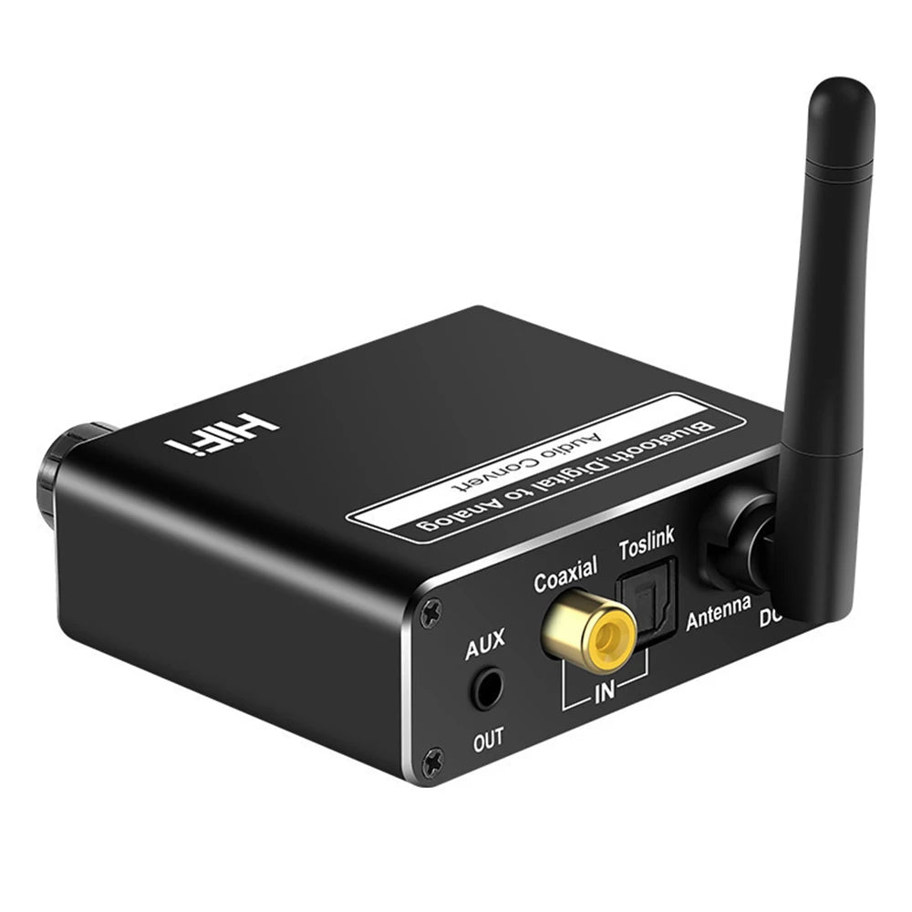 Bluetooth-Compatible Audio Receiver Digital To Analog for Toslink Optical Coaxial 3.5MM Audio Converter for Amplifier Speaker Zpaxo Default Title