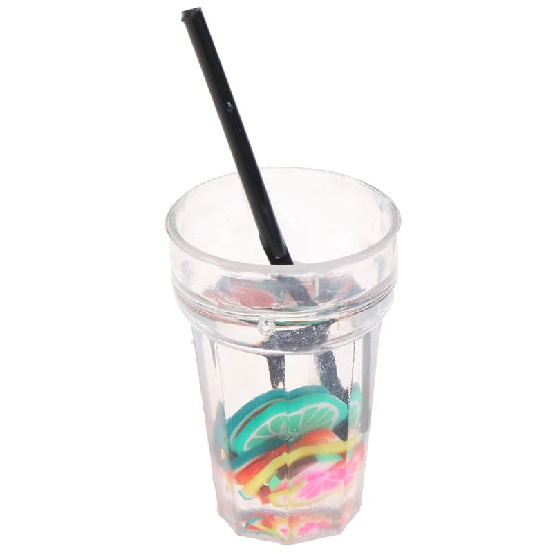 ▶1Pcs 1:12 Scale Cup Drink For Dollhouse Miniature Toy Doll Food Kitchen Accessories Zpaxo White