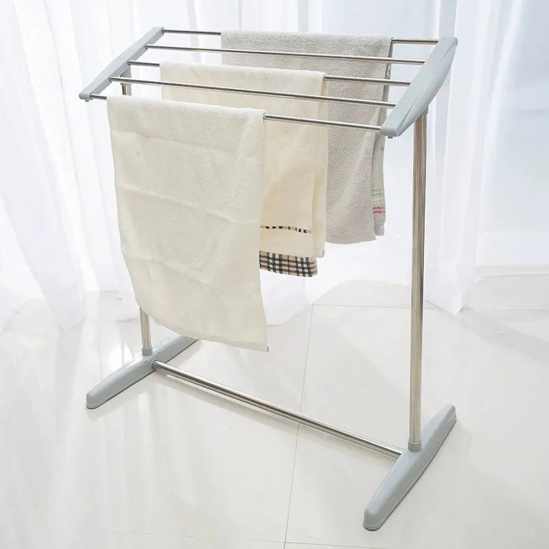 Stainless Steel Drying Rack Multi-purpose Clothes Hanger Indoor