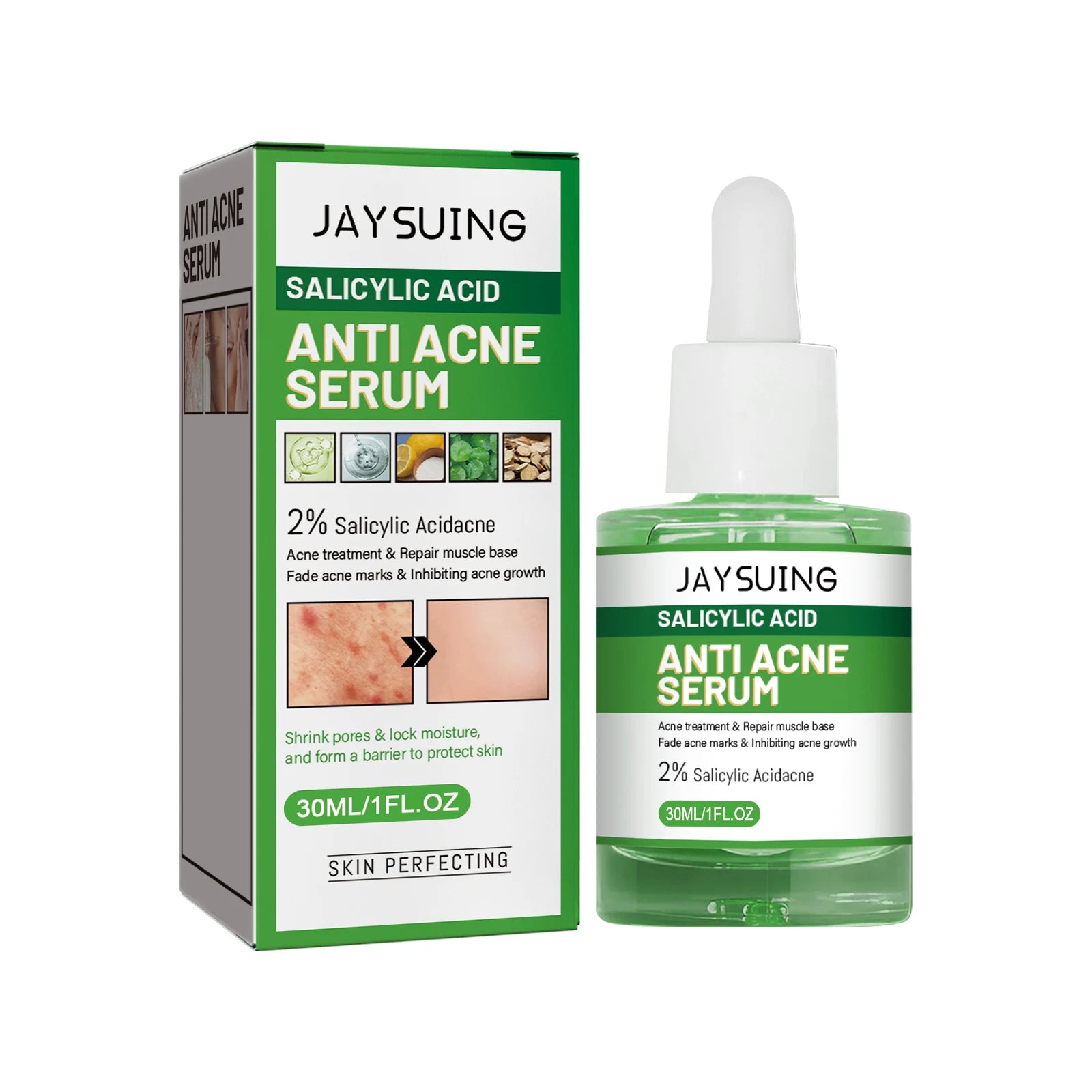 Salicylic Acid Face Serum – Acne, Pores & Oil Control 30ml Anti-Acne Face Serum Zpaxo 30ml Boxed