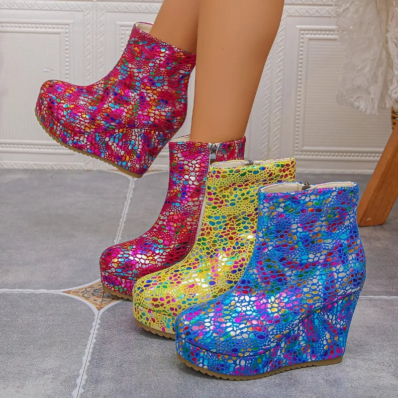 Spring Autumn Women's Round Closed Toe Comfortable Ankle Boots Women Zpaxo