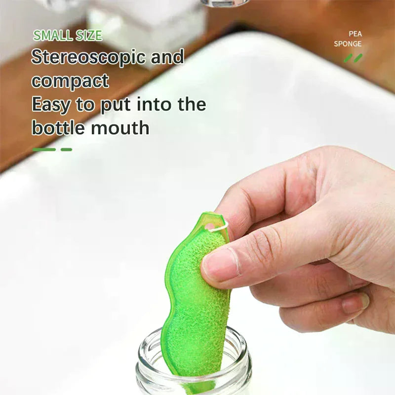 Cleaning Beans Sponge Internal Durable Shaped Bottle Magic Cleaner Zpaxo