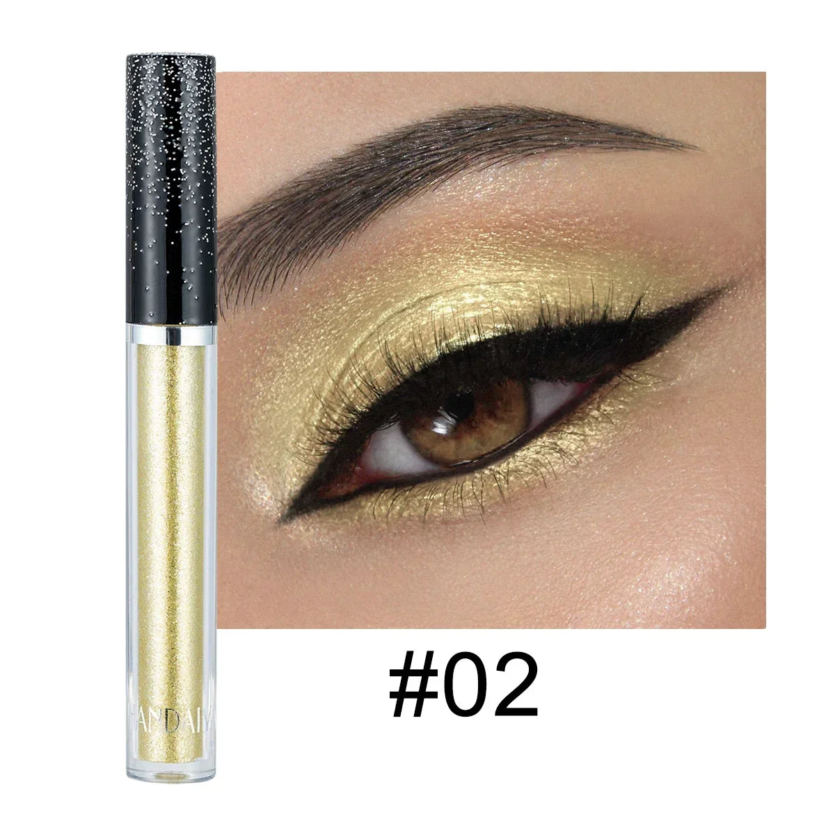 HANDAIYAN Liquid Eyeshadow Metallic Diamond Shiny Eye Liner Pen Zpaxo 02