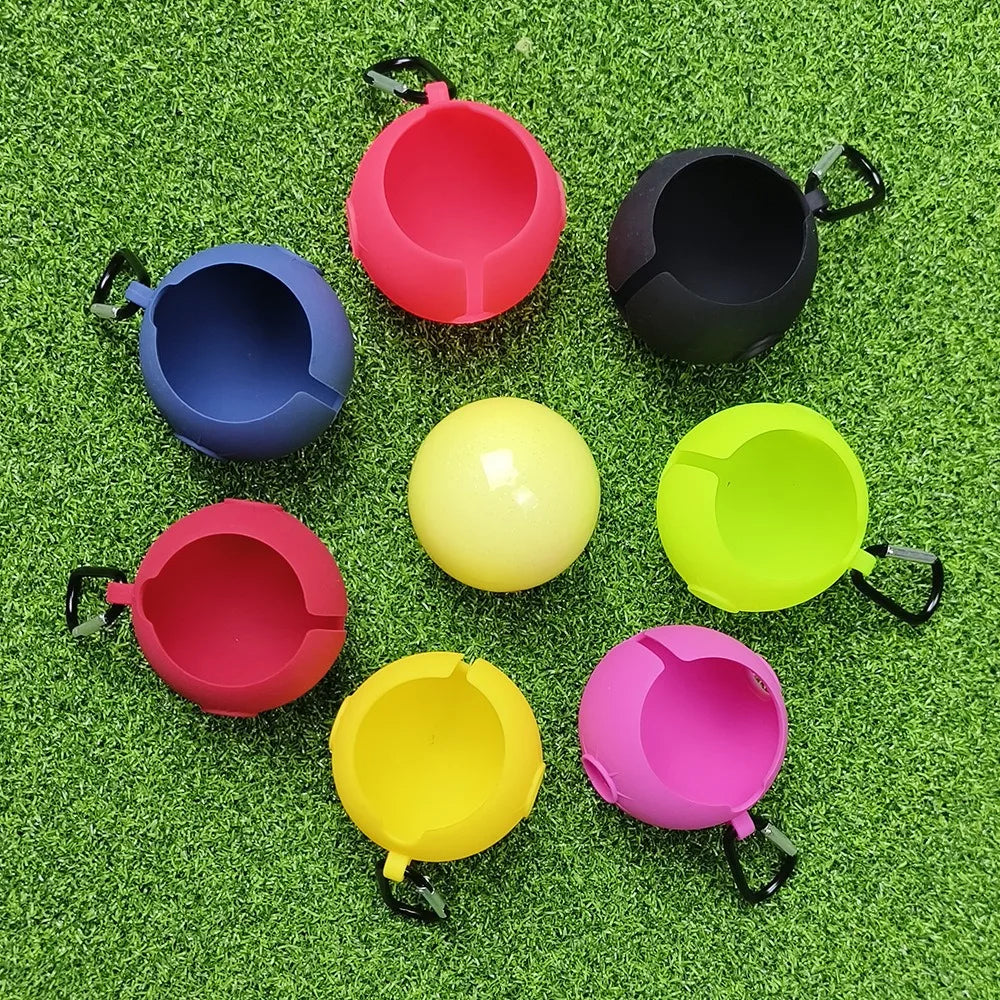 Portable Golf Ball Hook Holder Protective Cover Silicone Sleeve Zpaxo