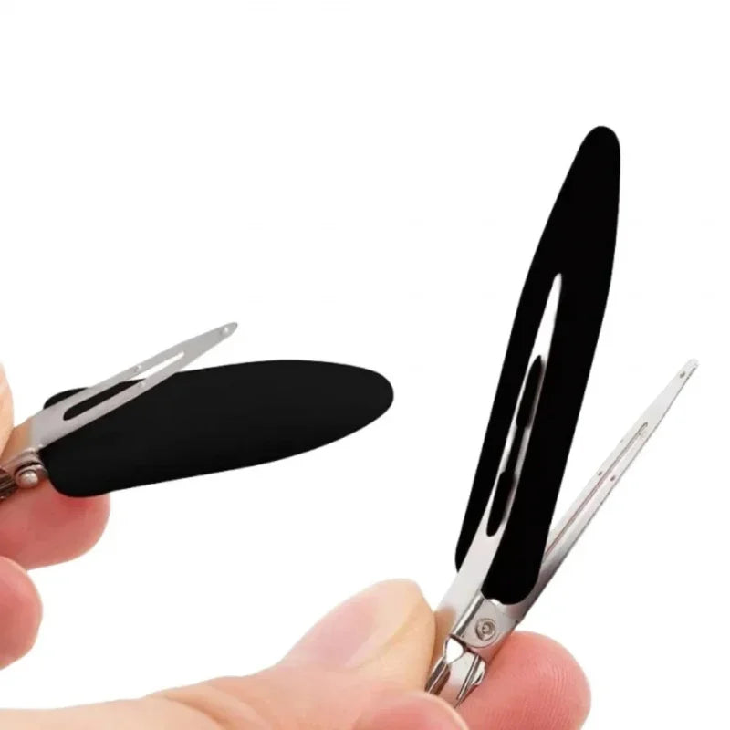 4-Pack Seamless No-Bend Hair Clips for Bangs & Face Washing