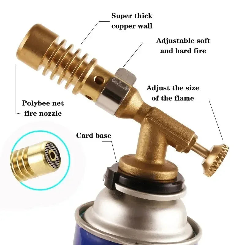 Gas Burner Welding Torch Portable Blowtorch Copper High Temperature Brass Gas Torch Brazing Solder Welding Plumb Tools Zpaxo