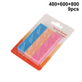 ▶9Pcs For Assembling Model Build Tools Hobby DIY MS-E400~1200 Semi-rigid Sanding Sticks Plastic Model Polishing Rod Zpaxo 400 600 800 9pcs