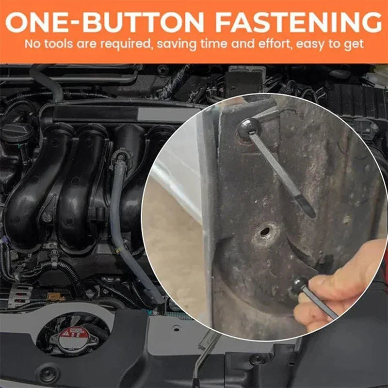 Universal Car Nylon Cable Tie Buckles Heavy Duty Self-Locking Zip Ties Holder with Pin Button Fasteners Car UV Resistant Ties Zpaxo