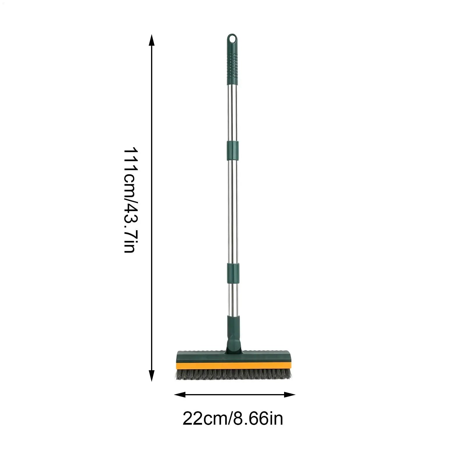 Floor Scrubbing Brush Long Handle Stiff Bristle Cleaning Floor Scrubber Long Handle Scrub Brush For Bathroom Kitchen Living Room Zpaxo