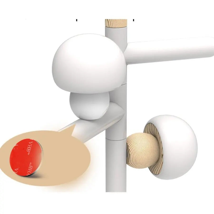 LED Mushroom Night Light – Dimmable Touch Lamp & Wood Base